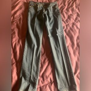 Ladies Rock & Republic size 8, inseam 31, Gold dusted skinny jeans